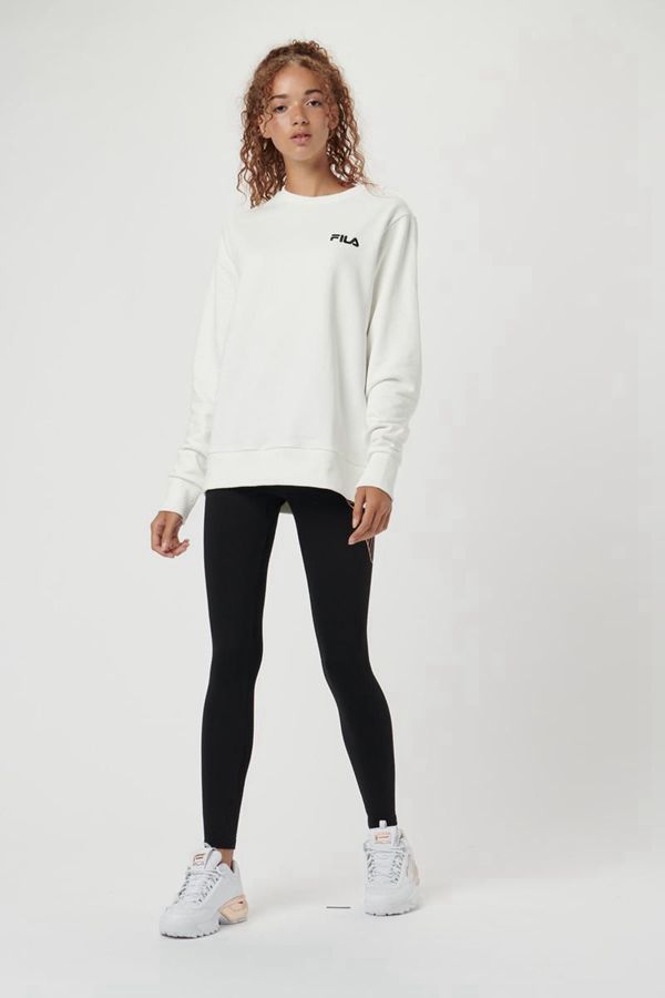 Sudaderas Fila Mujer Blancas - Voyager Box Logo - España 417639DBO